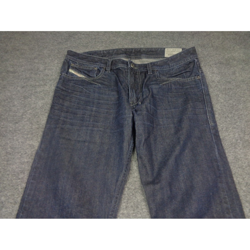 Diesel Jeans Men 32x32 (Actual 34x29) Blue Slim Skinny Denim Shioner Stretch Zip - Picture 4 of 15